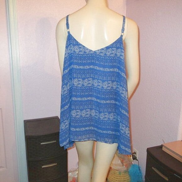 Torrid CHIFFON Sophie SWING Cami Size 2X FLOWY Soft ADJUSTABLE Sleeveless TUNIC - Picture 8 of 11